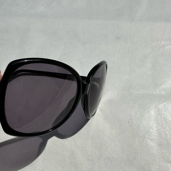 AQS Aquaswiss Valentina black oversized plastic sunglasses VAL001 - Picture 8 of 12